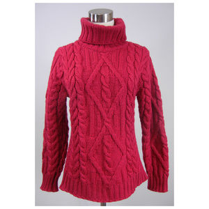 ARAN SWEATER MARKET Wool Cable Turtleneck Ireland